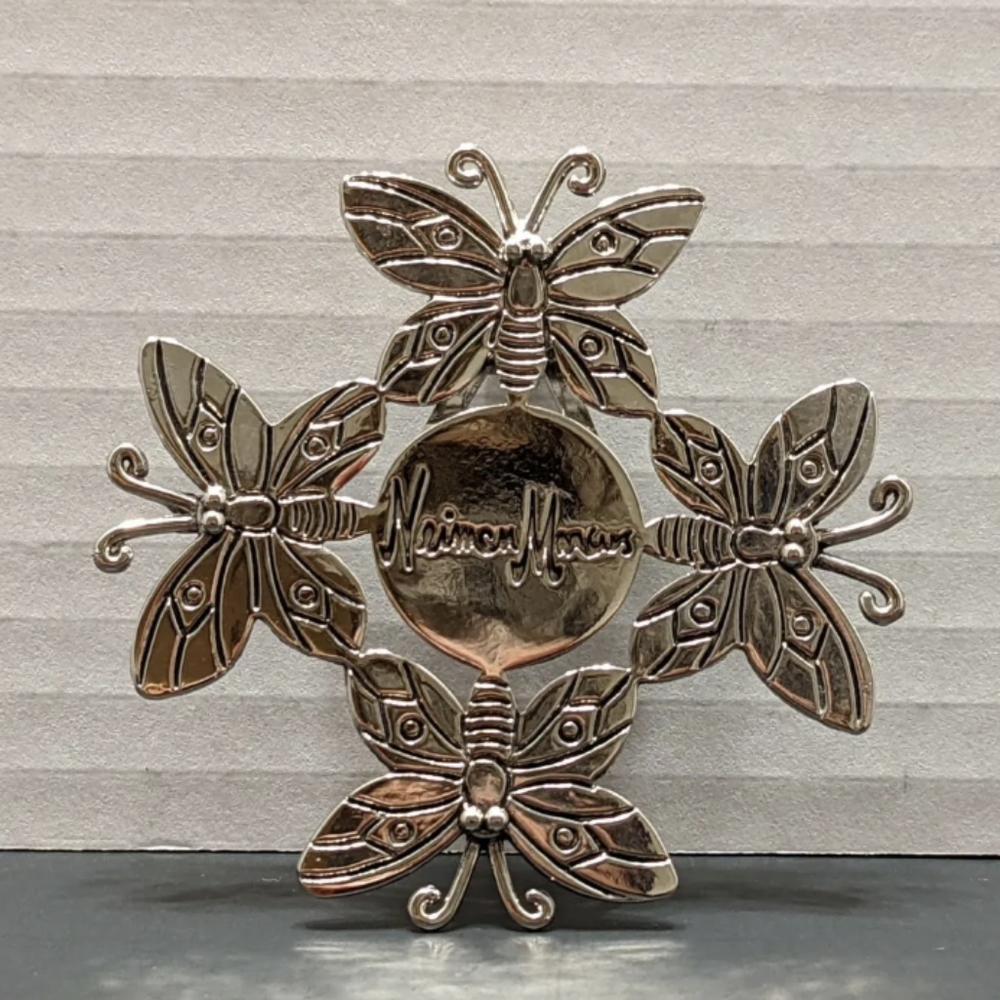 Vintage Neiman Marcus Signed Emilia Castillo 1996 Butterfly Scarf Pin Hair clip